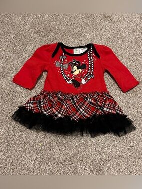 Disney Kids Minnie Mouse Plaid Tutu Dress